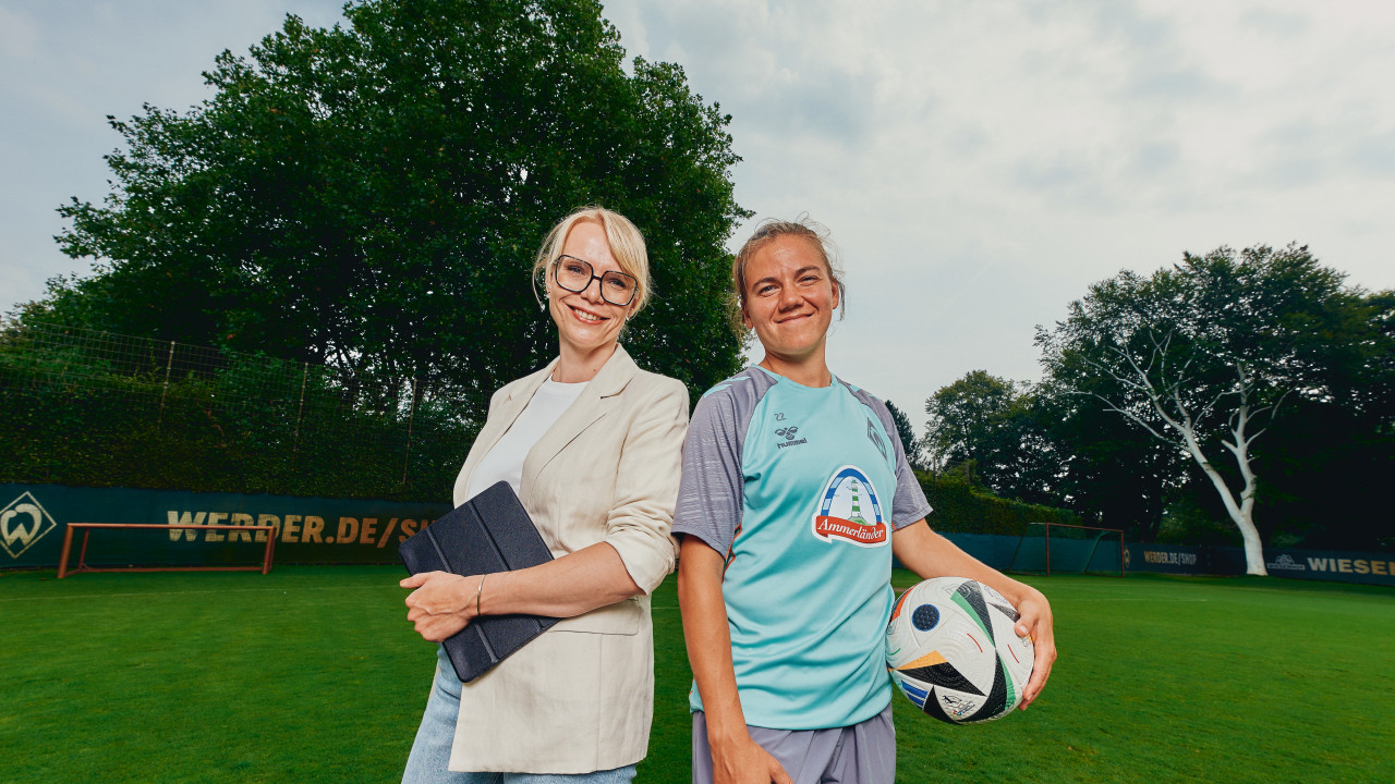 Portraitaufnahme von Katharina Thielking und Rieke Dieckmann