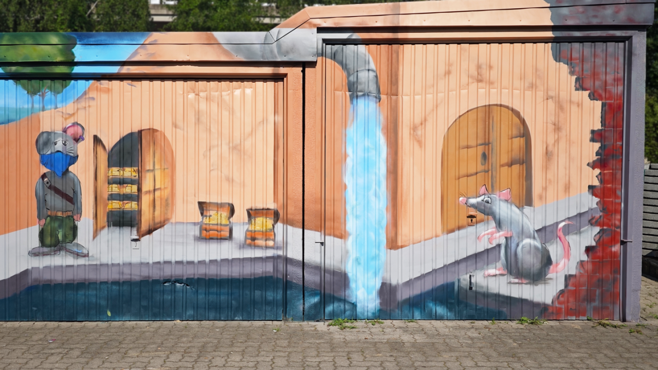 Garagen-Graffitis