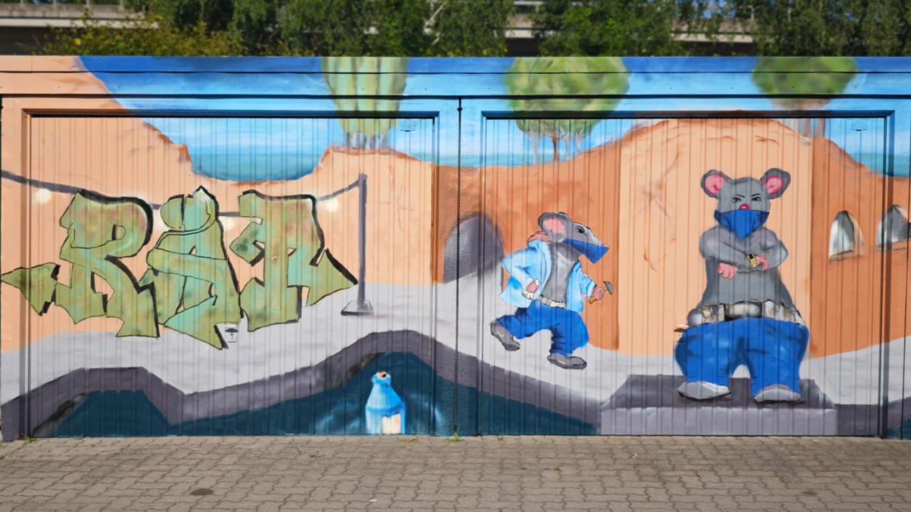 Garagen-Graffitis