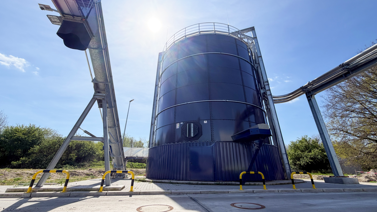 Neues Klärschlammsilo KAS
